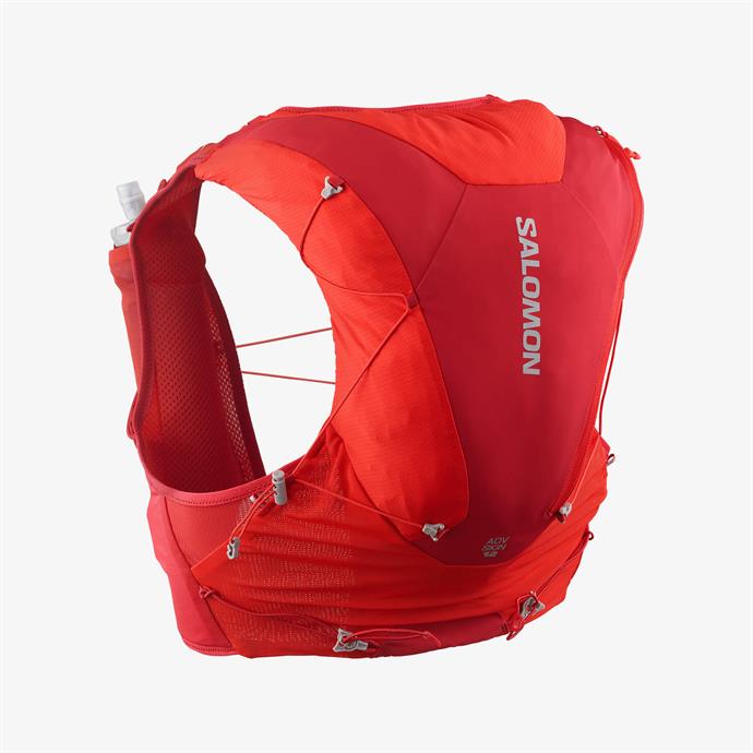 Salomon ADV SKIN 12 SET Unisex Suluklu Koşu Çantası Flame Scarlet