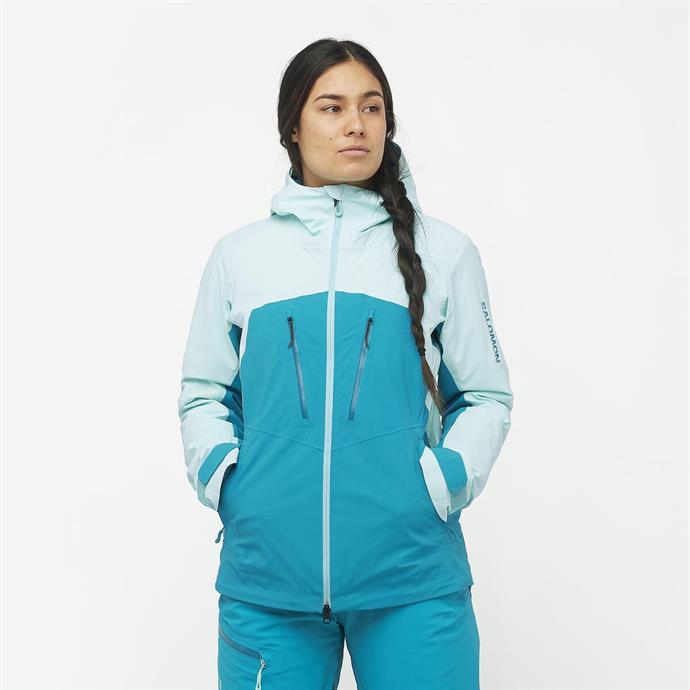 Salomon Brilliant Kadın Kayak Montu - Mavi