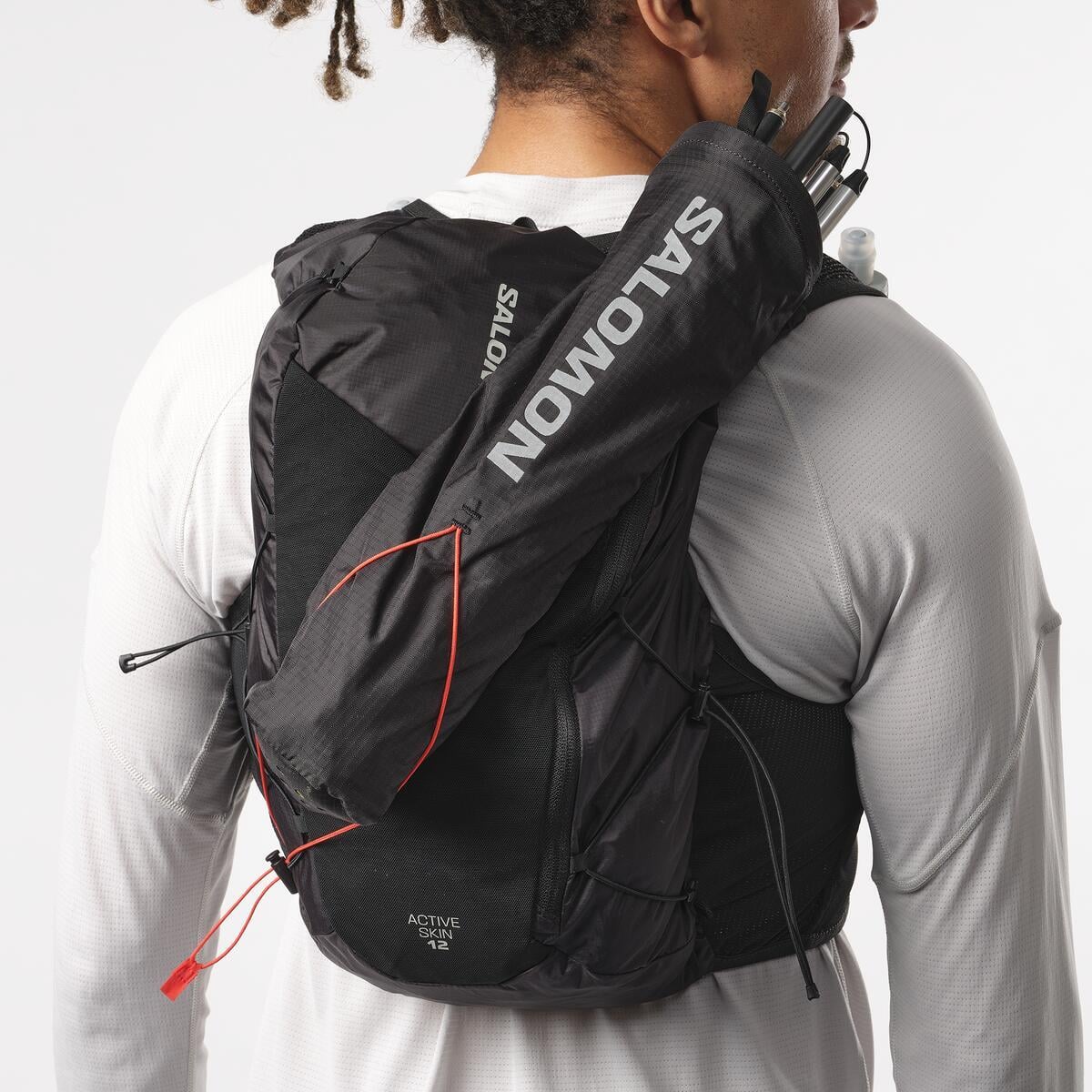Salomon ACTIVE SKIN 12 SET Unisex Suluklu Koşu Çantası Black LC2177400