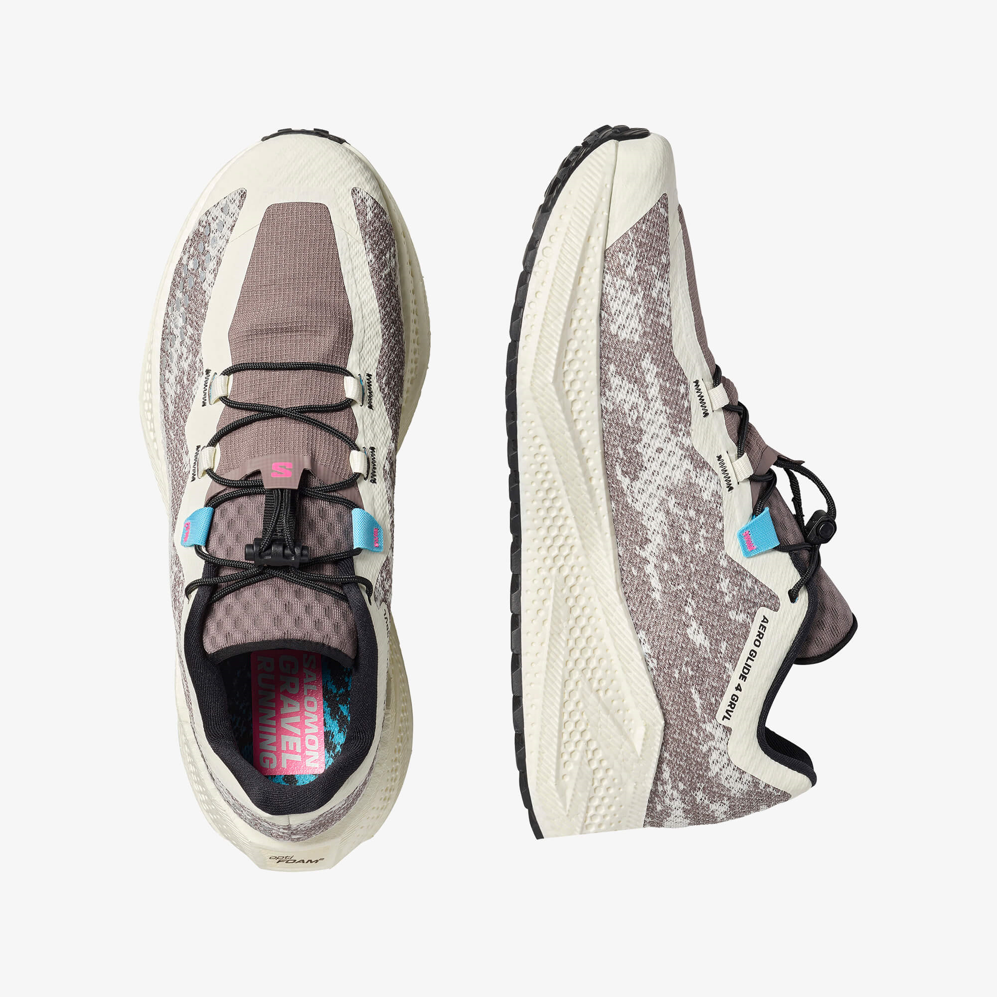 Salomon AERO GLIDE 4 GRVL Erkek Koşu Ayakkabısı Vanilla Ice L49174900