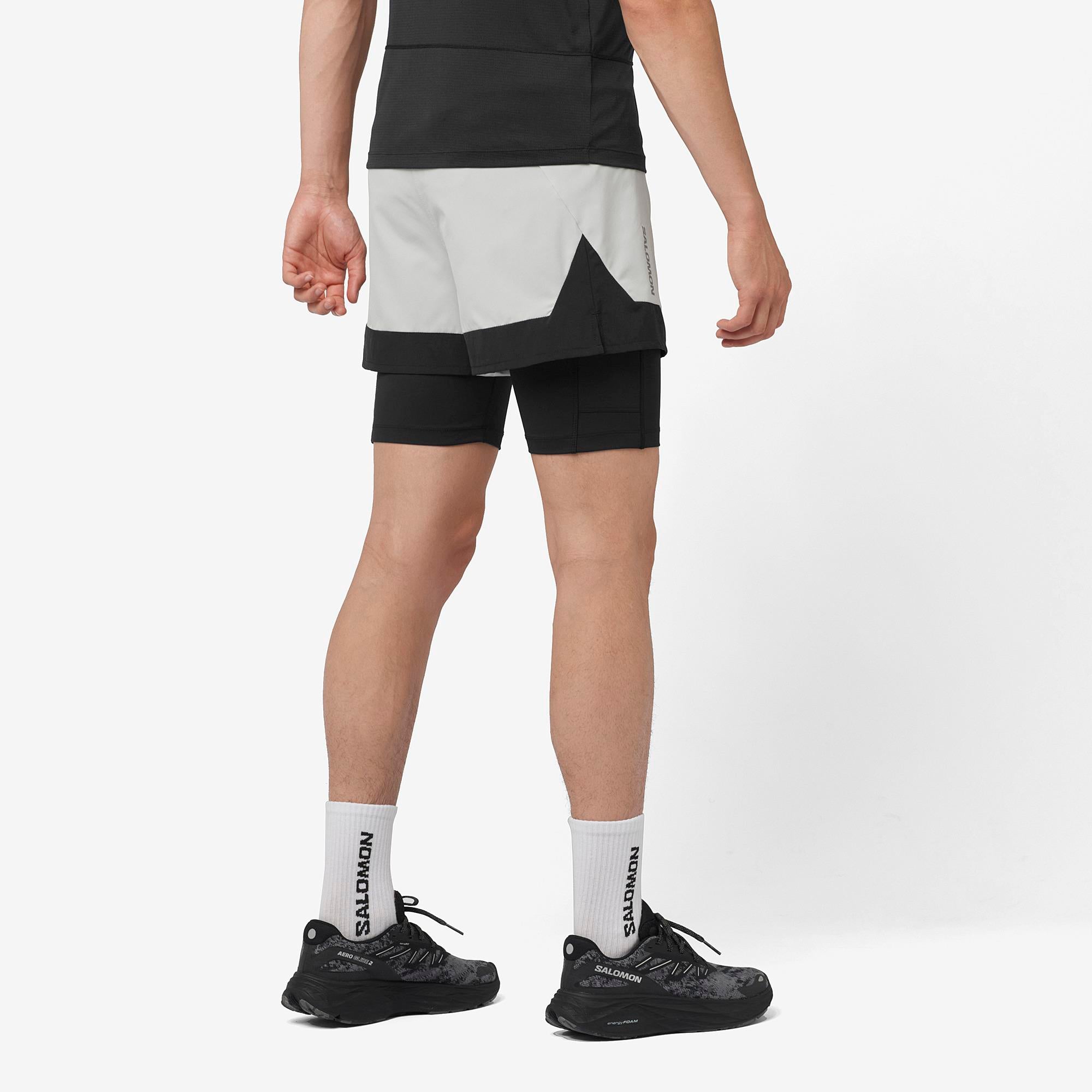 Salomon Cross 2IN1 Erkek Koşu Şortu - Gri