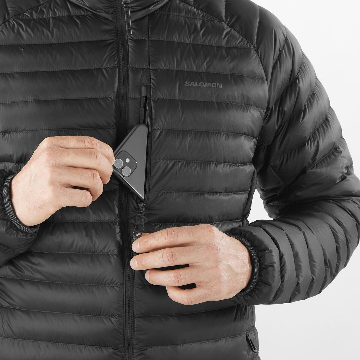 Salomon Elixir Micro Down Erkek Kaz Tüyü Mont - Siyah