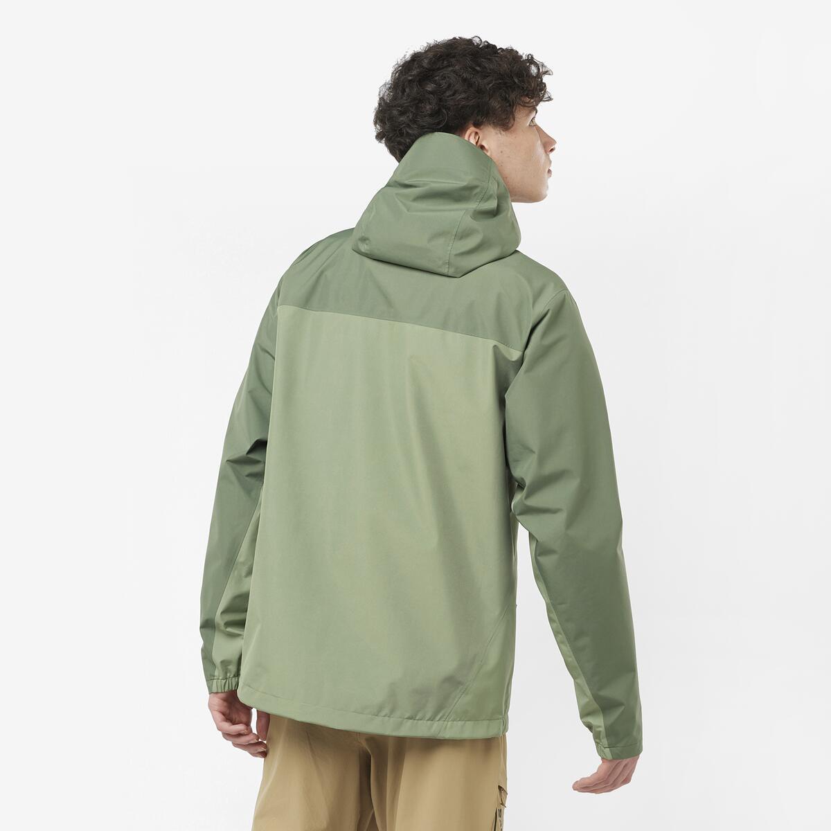 Salomon Outline Gore-Tex 2.5L Erkek Outdoor Montu - Yeşil