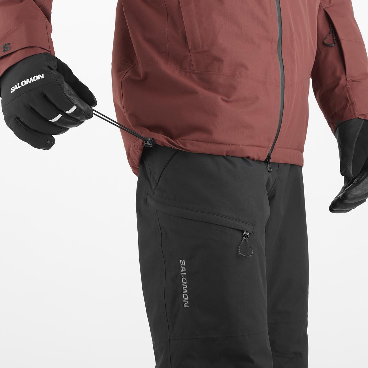 Salomon Transfer Puff Erkek Kayak Montu - Bordo