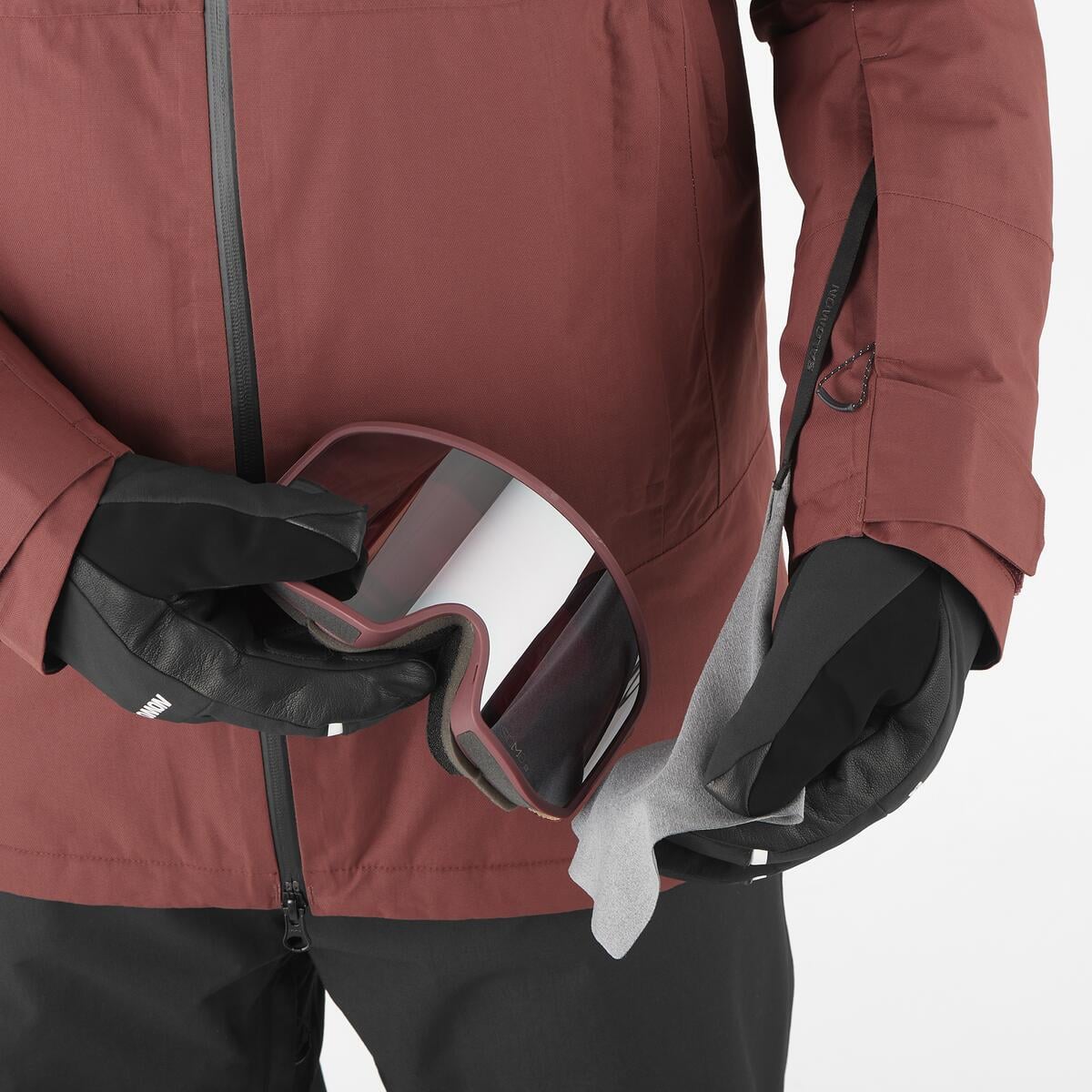 Salomon Transfer Puff Erkek Kayak Montu - Bordo