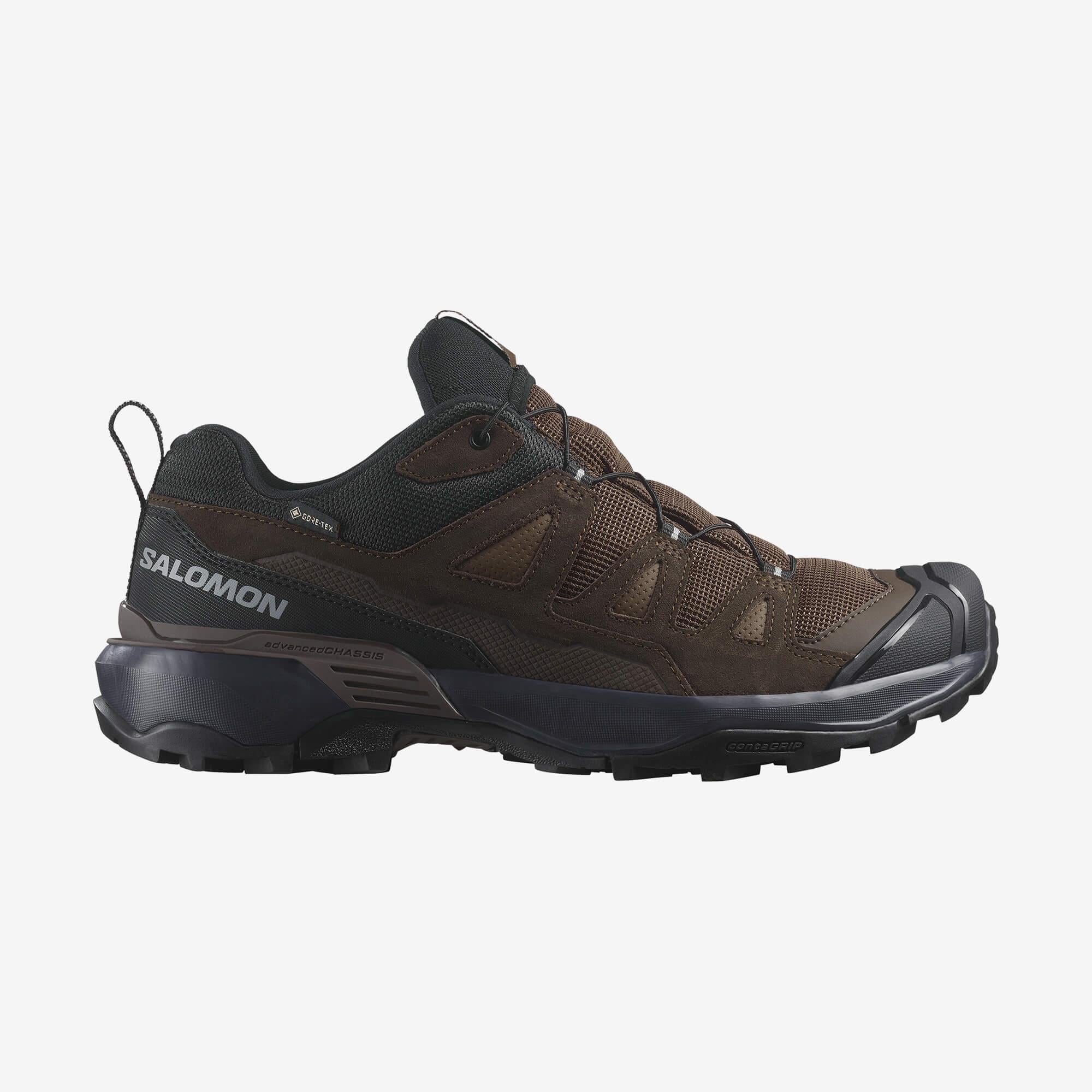 Salomon X Ultra 360 Deri Gore-Tex Erkek Outdoor Ayakkabı - Koyu Kahve