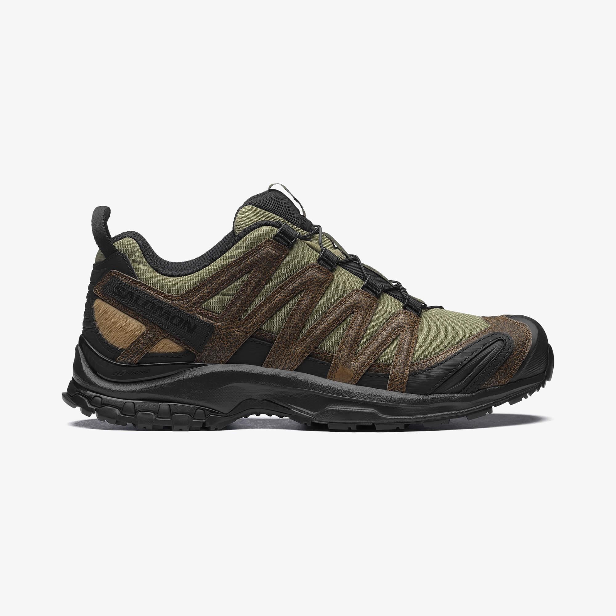 Salomon XA PRO 3D DISTRESSED LEATHER Unisex Sneaker Dark Earth