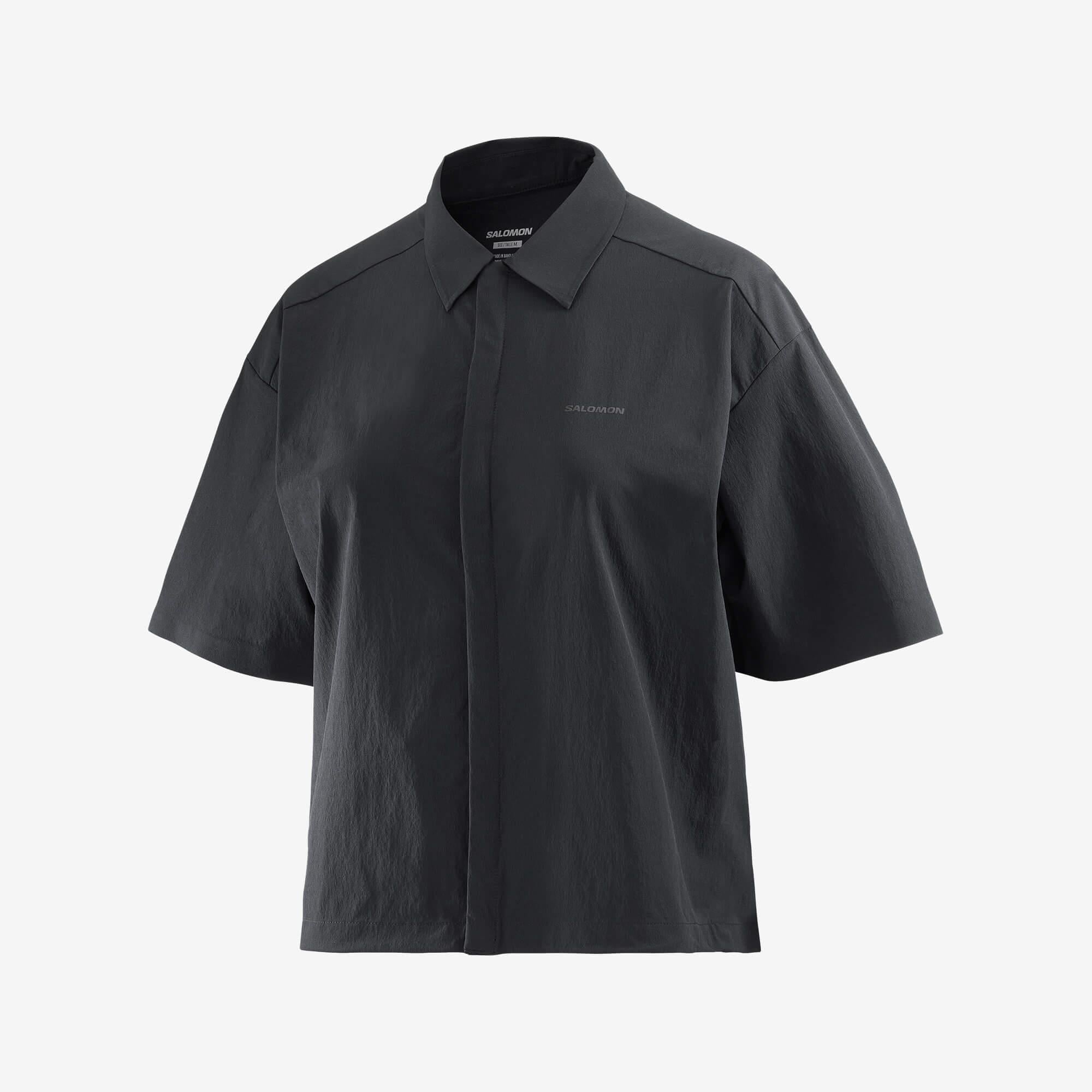 SALSATION ウェア Salomon XPLRATION SS SHIRT W Kadın Gömlek Deep Black LC2443200