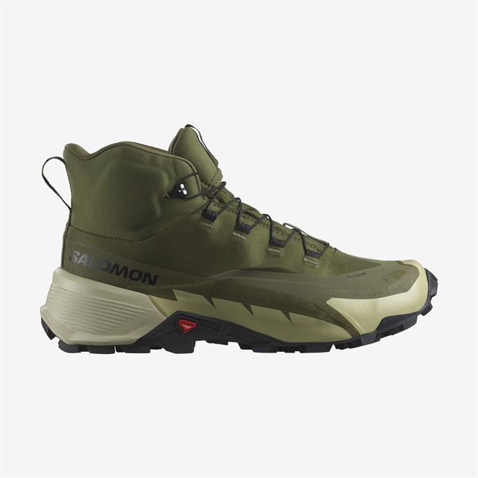 Salomon Cross Hike 2 Mid Gore-Tex Erkek Outdoor Botu - Yeşil