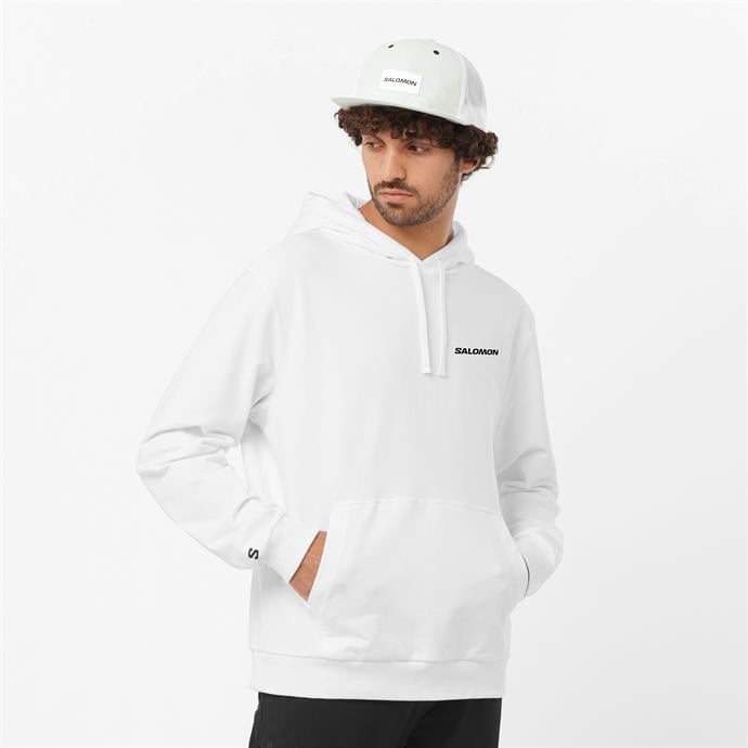 Salomon Performance Pull Over Erkek Sweatshirt - Beyaz