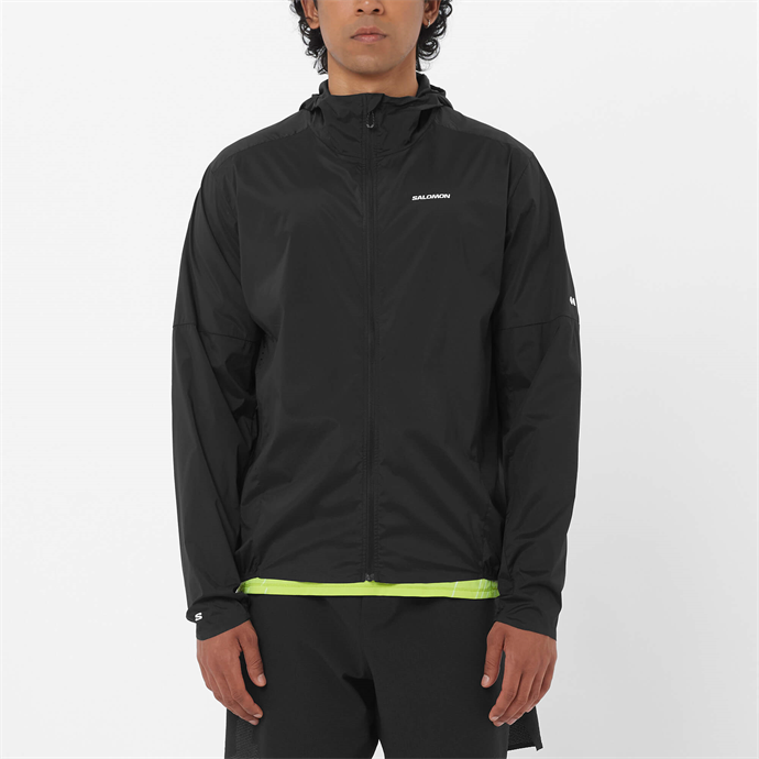 Salomon SENSE AERO WIND Erkek Rüzgarlık Black LC2743000