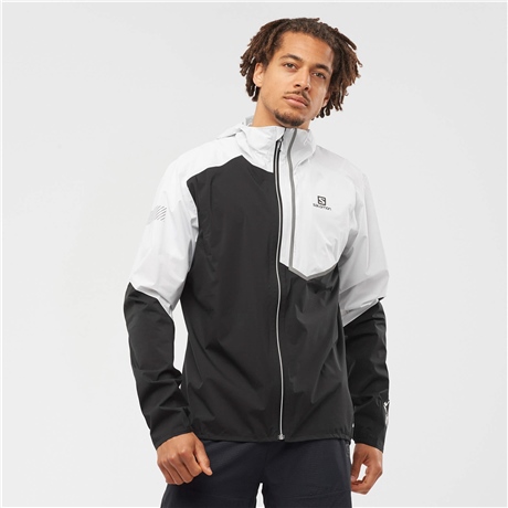 サロモン　bonatti trail jacket Sサイズ Salomon Bonatti Trail Erkek Yağmurluk - Siyah Beyaz