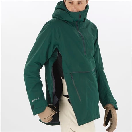 【最終】SALOMON GRAVITY GORE-TEX ANORAK Salomon Gravity Gore-Tex Anorak Erkek Kayak Montu - Yeşil