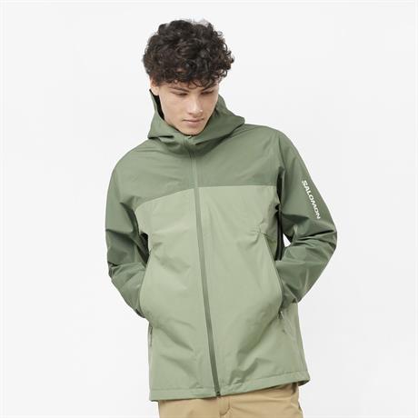 Salomon shell 防水ジャケット グリーン outline-gtx-2.5l-jkt-m-