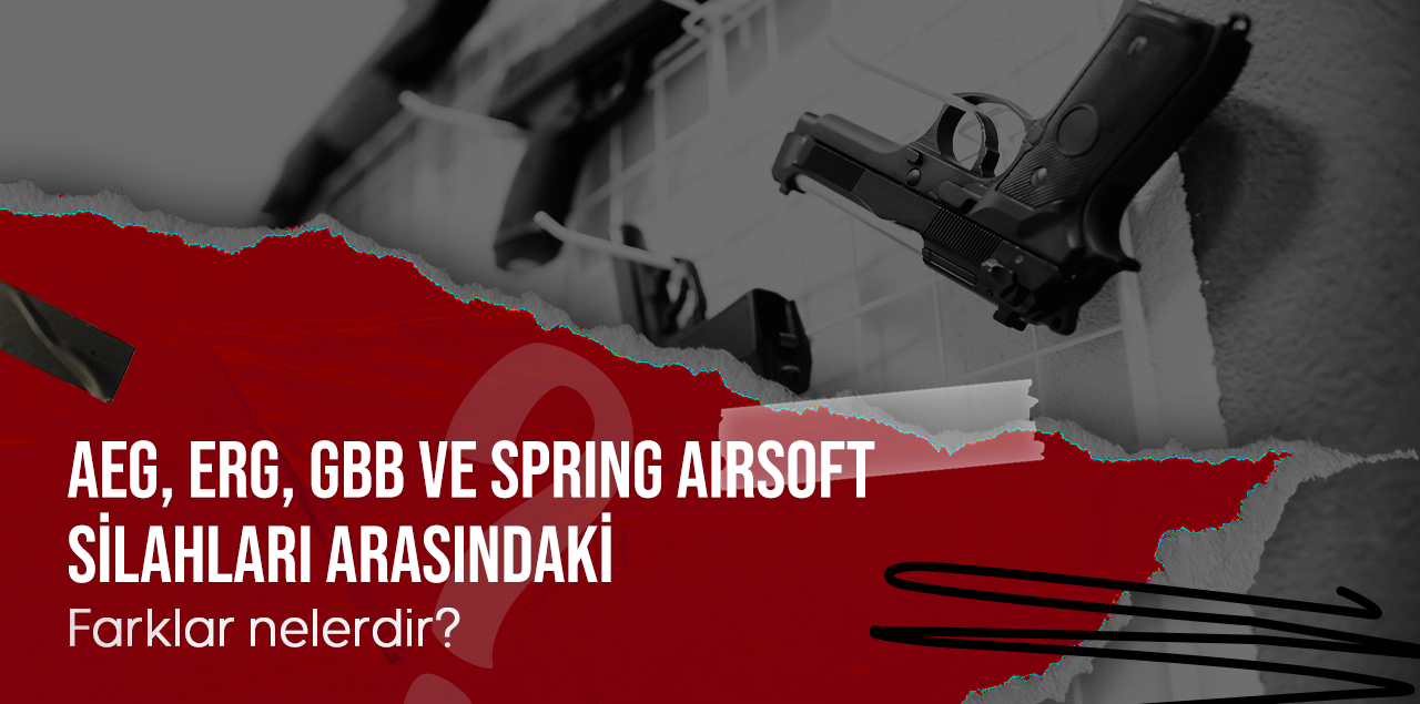 Airsoft dünyasında farklı türde silahlar bulunmaktadır ve her birinin kendine özgü çalışma prensipleri ve avantajları vardır. İşte AEG, ERG, GBB ve Spring airsoft silahları arasındaki temel farklar: