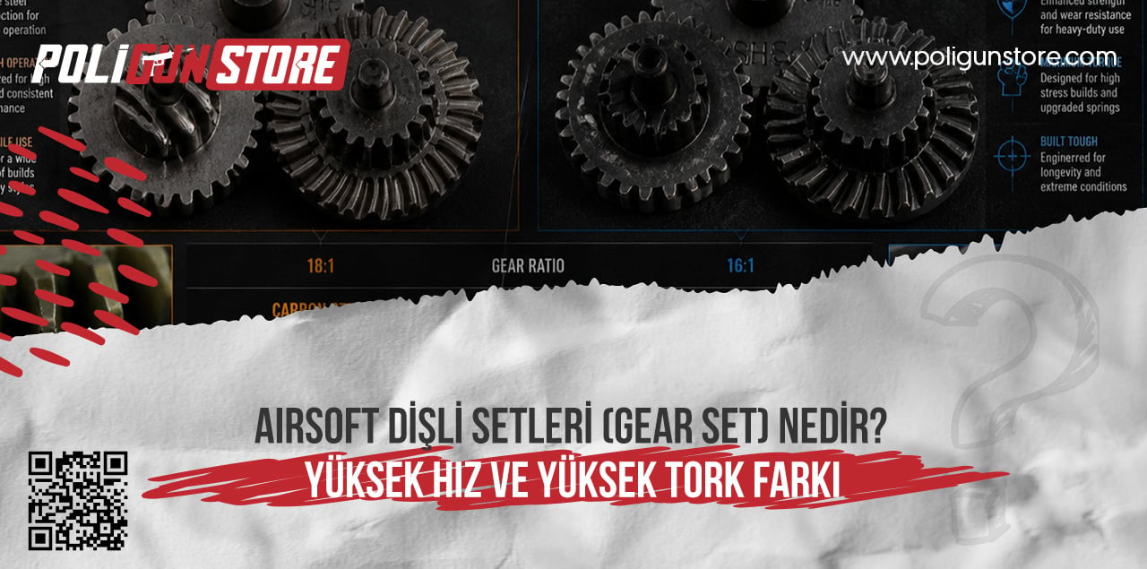 Airsoft Dişli Setleri (Gear Set) Nedir? Yüksek Hız ve Yüksek Tork Farkı