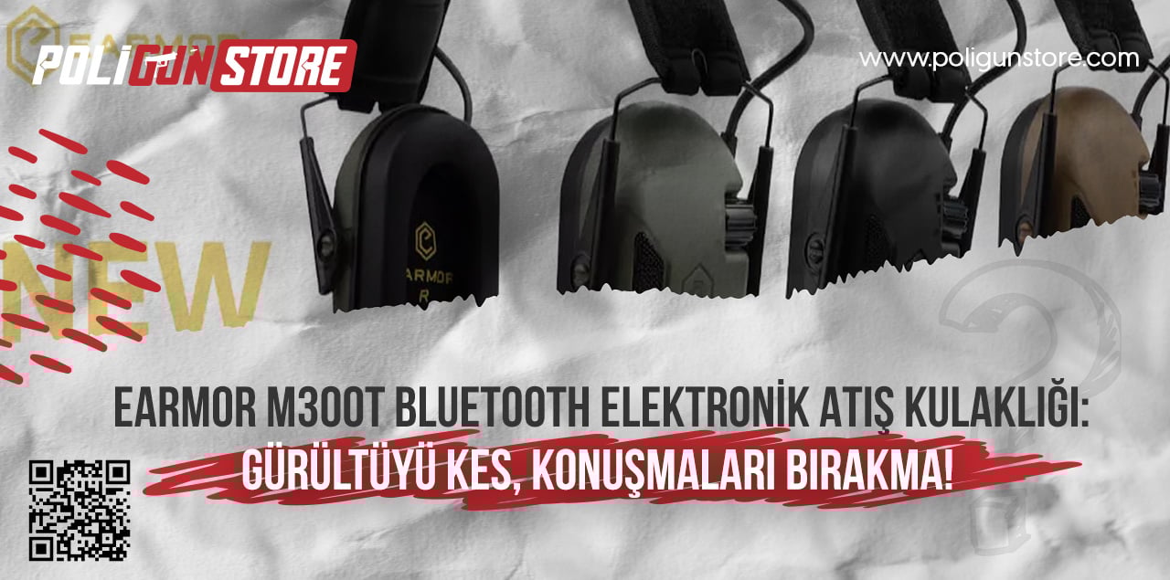 Earmor M300T Bluetooth Elektronik Atış Kulaklığı: Gürültüyü Kes, Konuşmaları Bırakma!