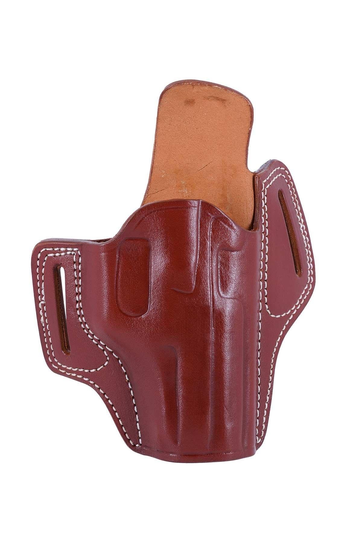 CANiK Kelebek Deri Tabanca Kılıfı - KAHVERENGİ-DIŞ