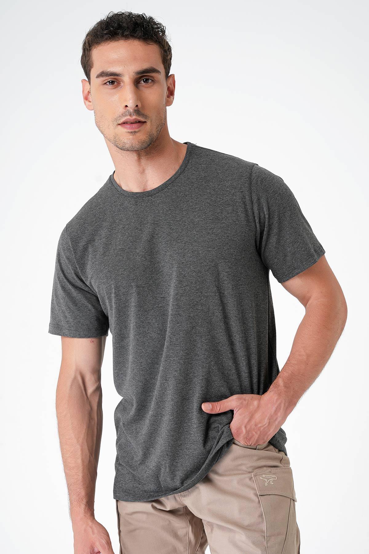 Casual Neo Organic T-Shirt - KOYU GRİ