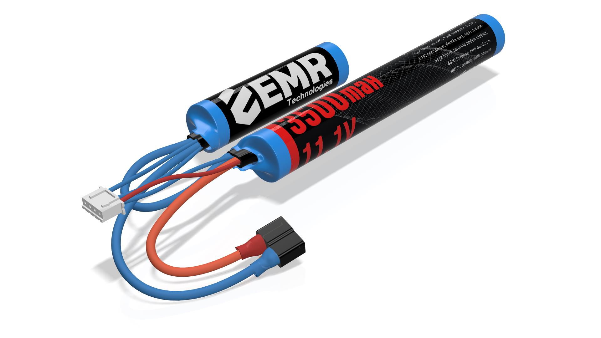 EMR 11.1V 3500mAh 2 Yaprak - TPlug Airsoft Tüfek Pili