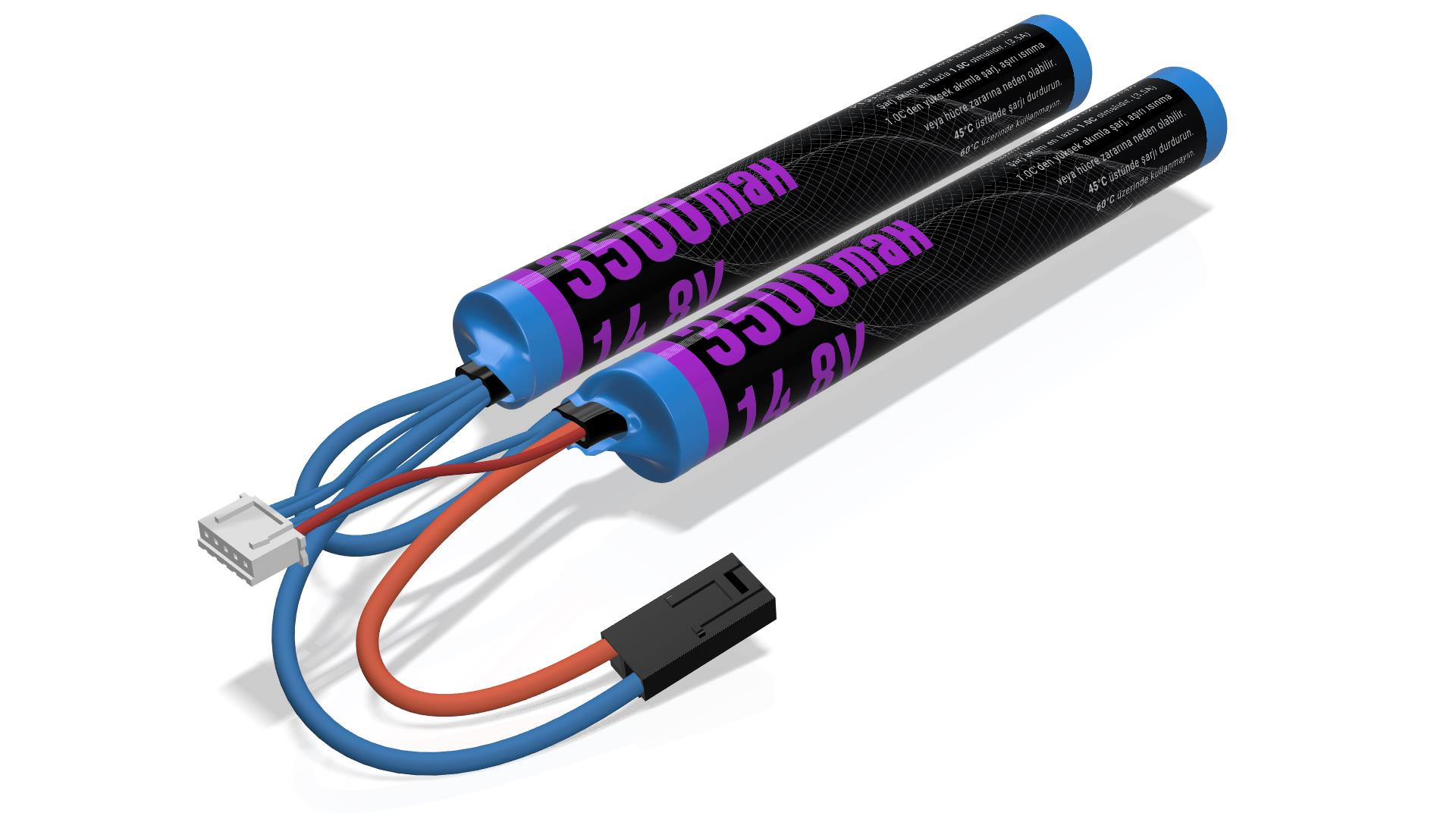 EMR 14.8V 3500mAh 2 Yaprak - Tamiya Airsoft Tüfek Pili
