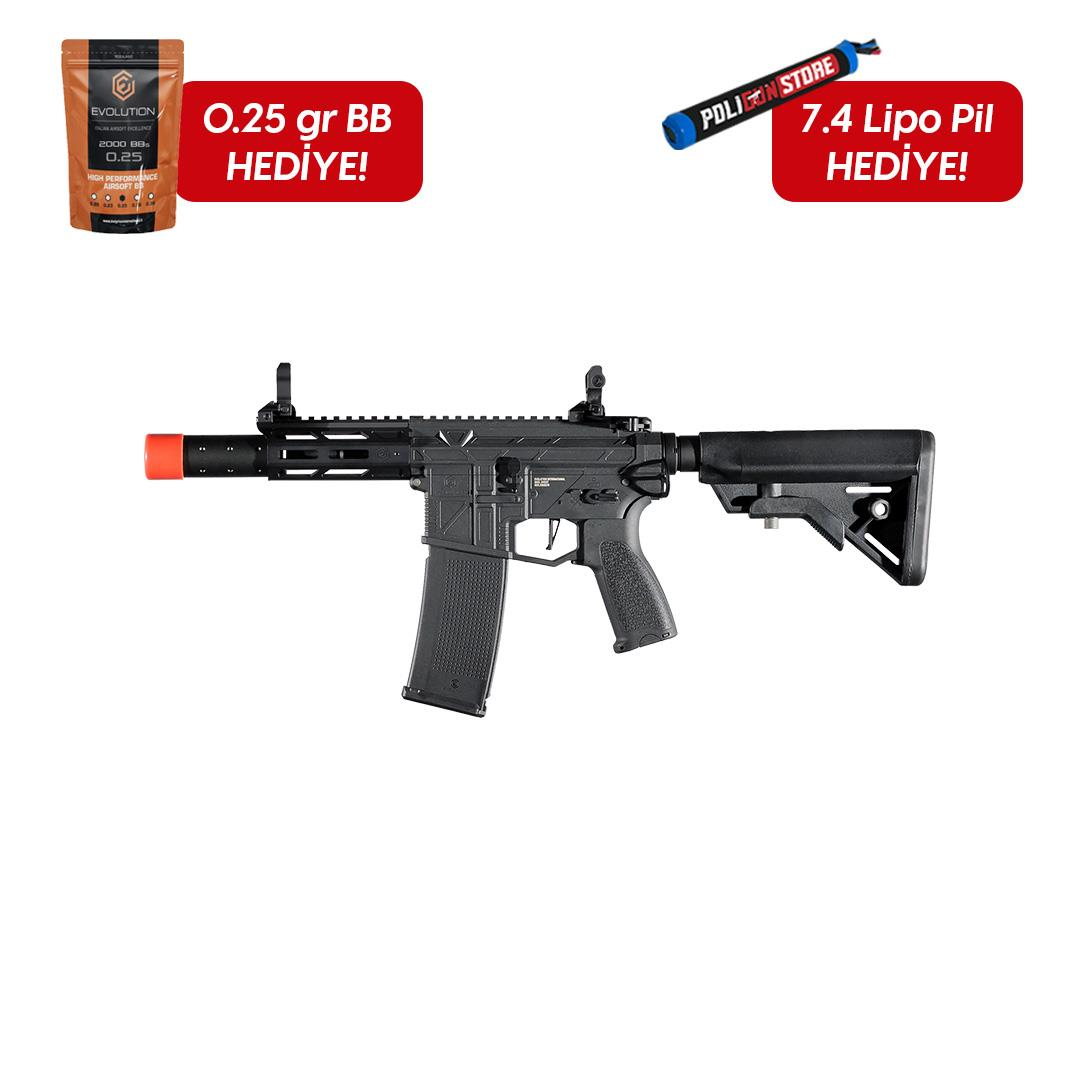 Evolution Ghost XS EMR S Carbontech ETS Airsoft Tüfeği + 7.4v LiPo Pil