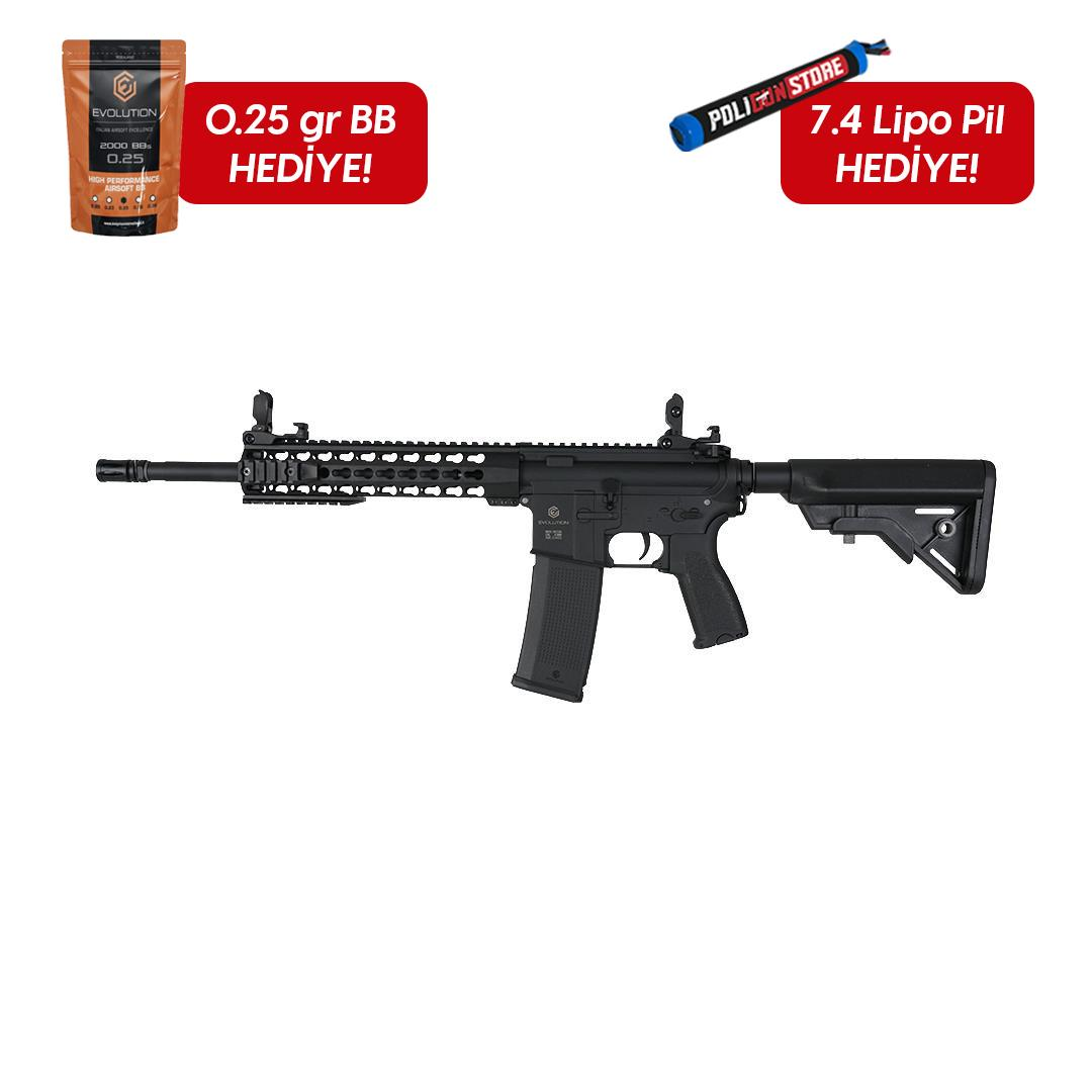 Evolution Recon Superlite Carbontech Siyah Airsoft Tüfeği + 7.4v LiPo Pil