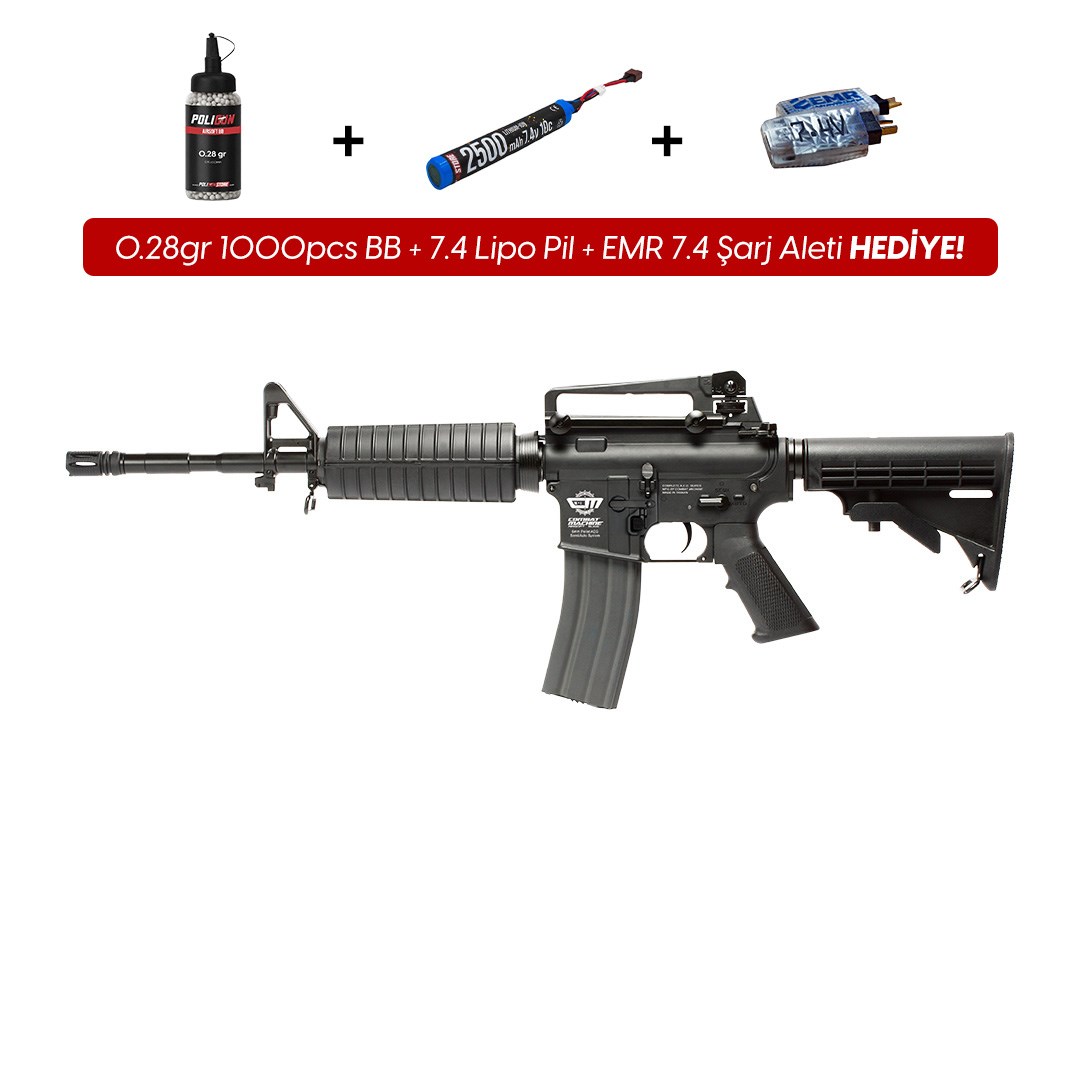 G&G CM16 Carbine Siyah Airsoft Tüfeği