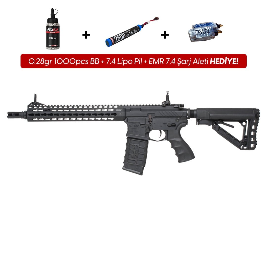 G&G CM16 SRXL Siyah Airsoft Tüfeği