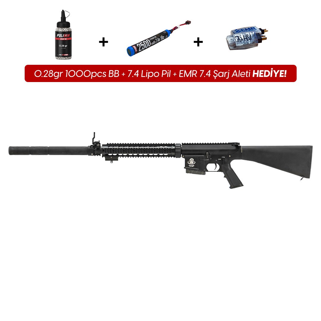 G&G GR25 Sniper Siyah Airsoft Tüfeği