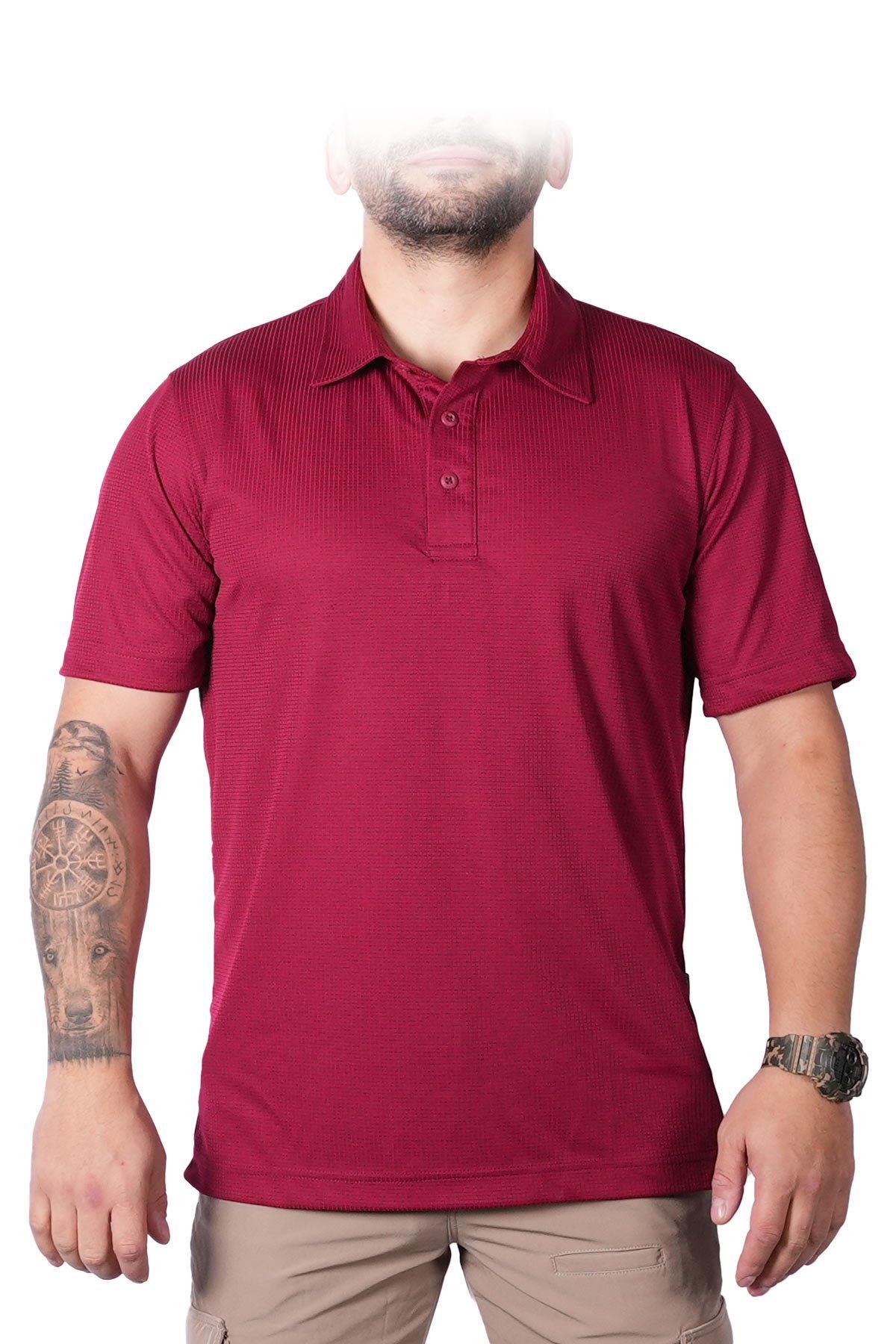 MECANIK® Dry Touch® Polo T-Shirt - BORDO