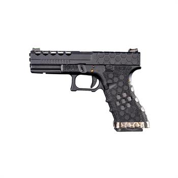 AW Custom Glock 17 HEX-CUT Siyah Airsoft Tabanca
