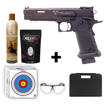 EMG / Taran Tactical Innovations™ 2011 Combat Master + Green Gas + 0.20gr BB + Taşıma Çantası + Balistik Gözlük