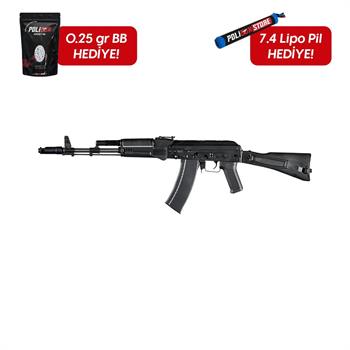 Evolution E-74 Tanker Airsoft Tüfeği + 7.4v LiPo Pil