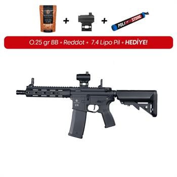 Evolution Recon S-PACK 10'' Carbontech Siyah Airsoft Tüfeği + 7.4v LiPo Pil
