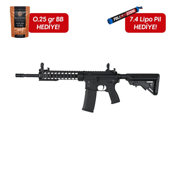 Evolution Recon Superlite Carbontech Siyah Airsoft Tüfeği + 7.4v LiPo Pil