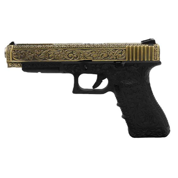 We Glock 34 Ivory Gravürlü Airsoft Tabanca