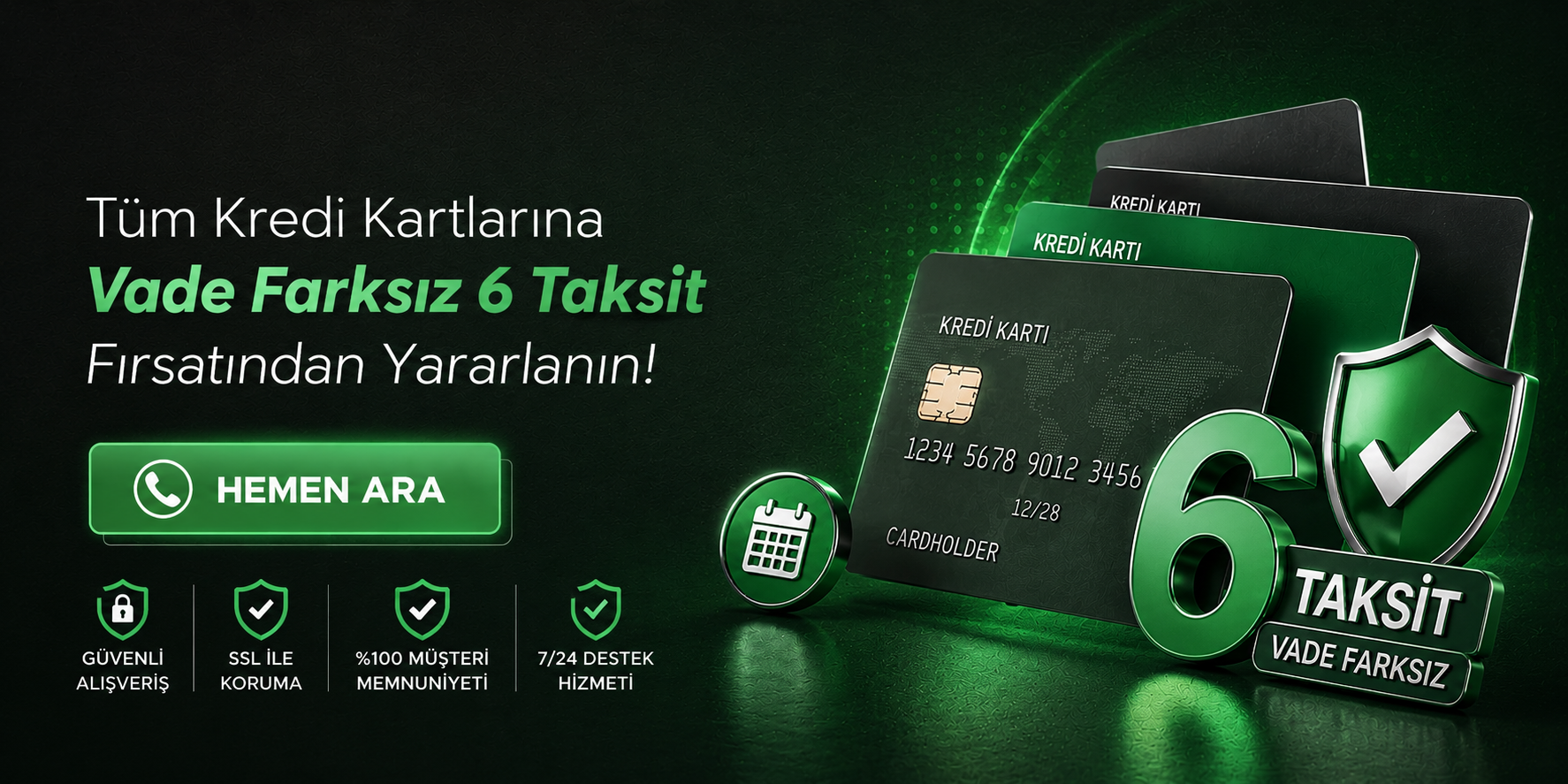 Vade Farksız 6 Taksit