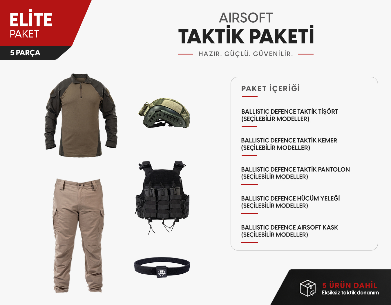 Airsoft Taktik Paket - Elite Paket