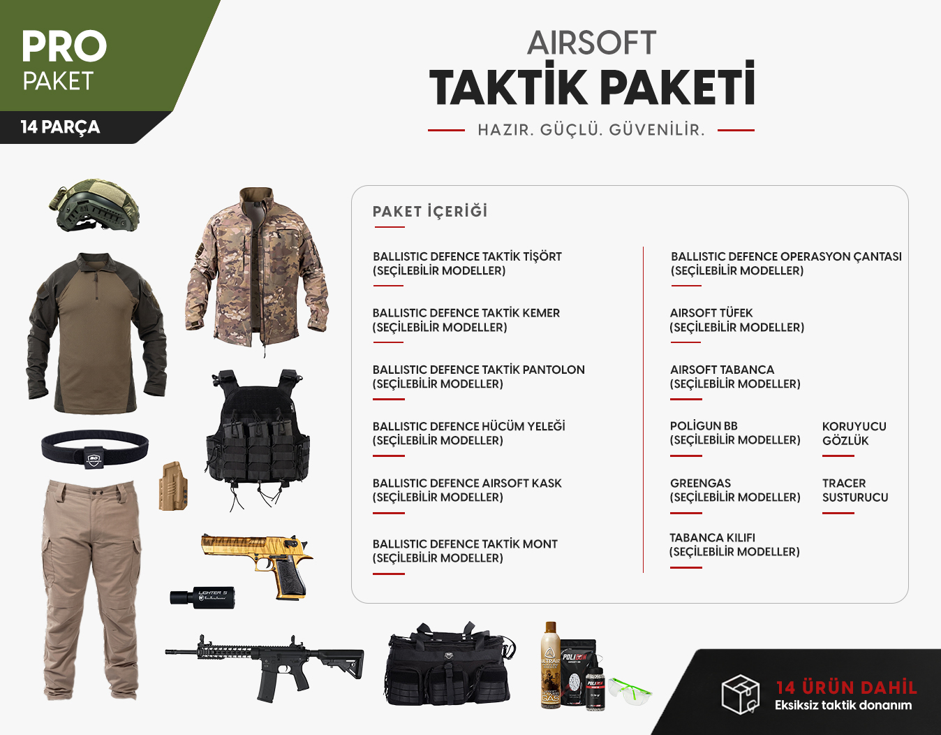 Airsoft Taktik Paket - Pro
