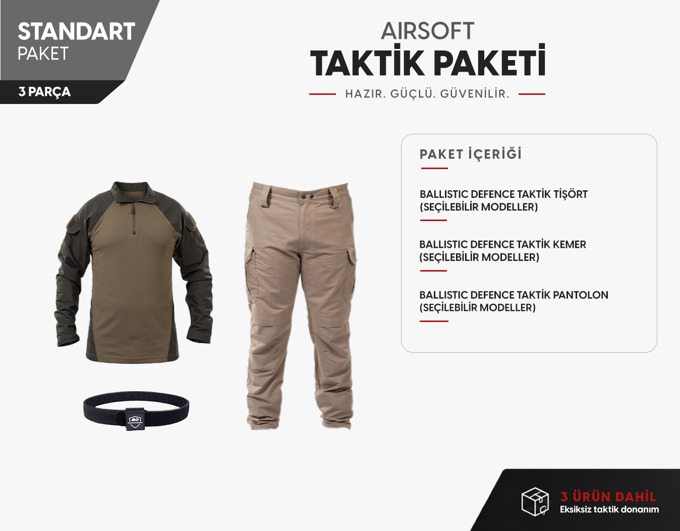 Airsoft Taktik Paket - Standart