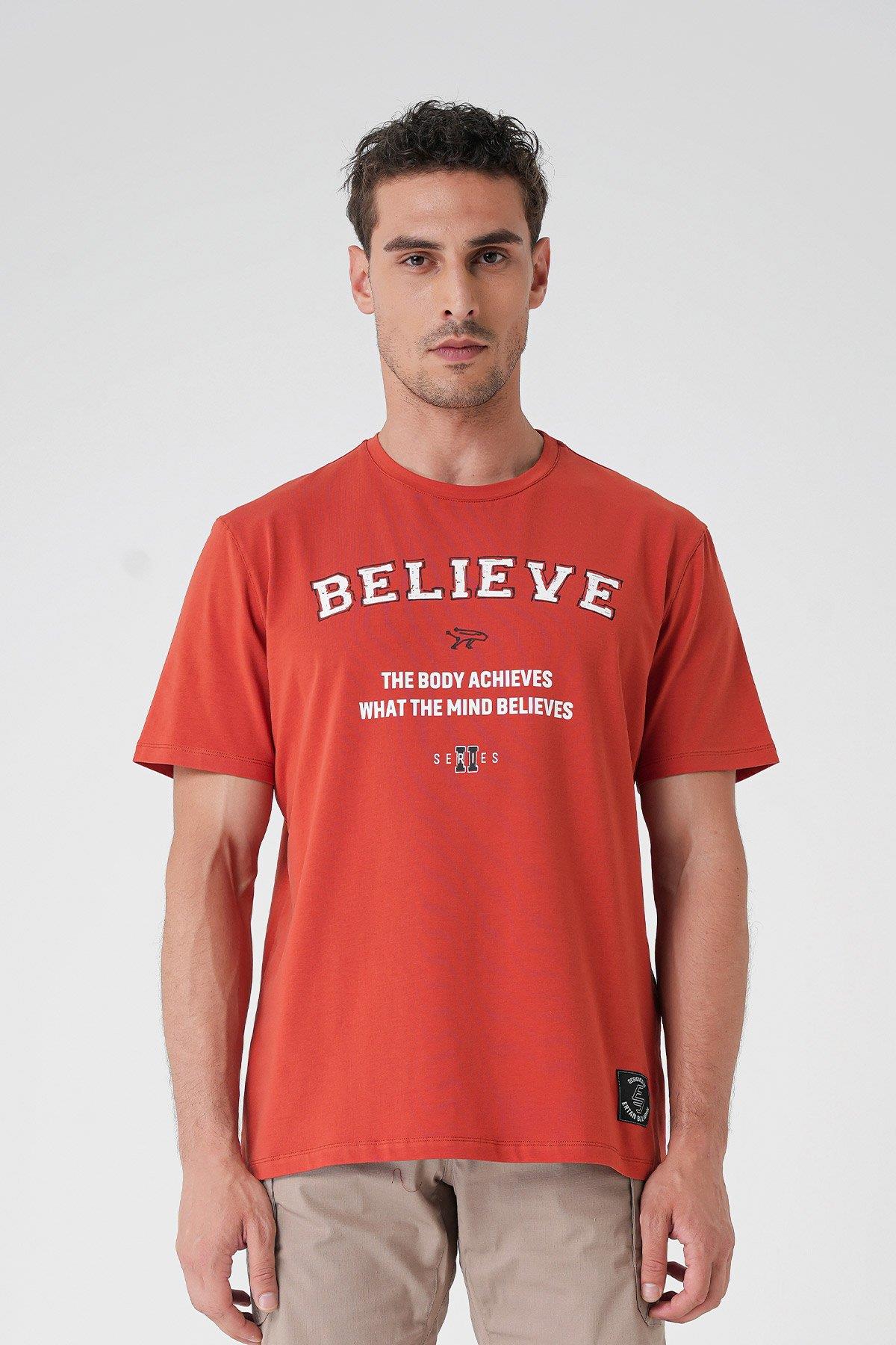 Believe T-Shirt By Ertan Balaban - TURUNCU