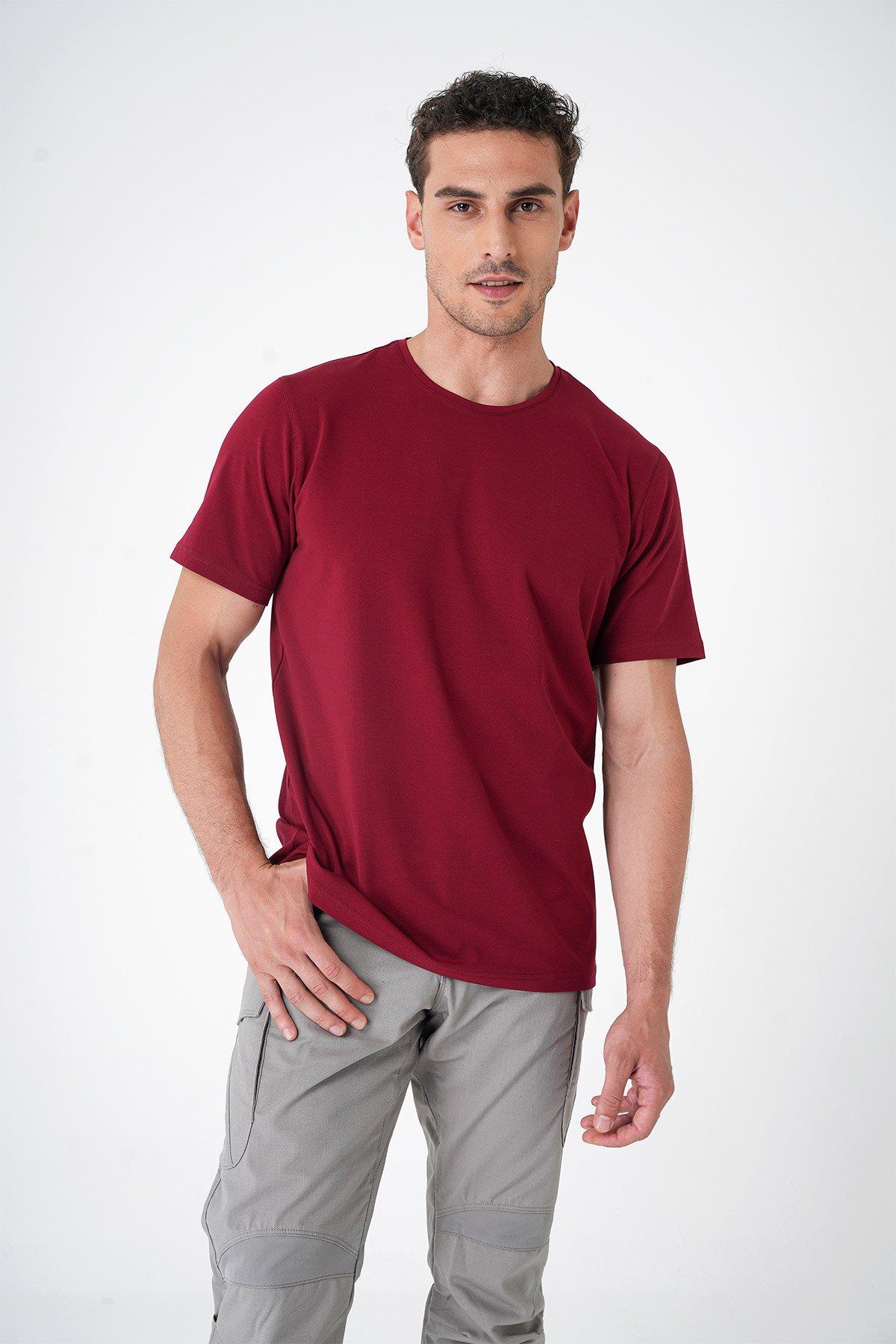 Casual Neo Organic T-Shirt - BORDO
