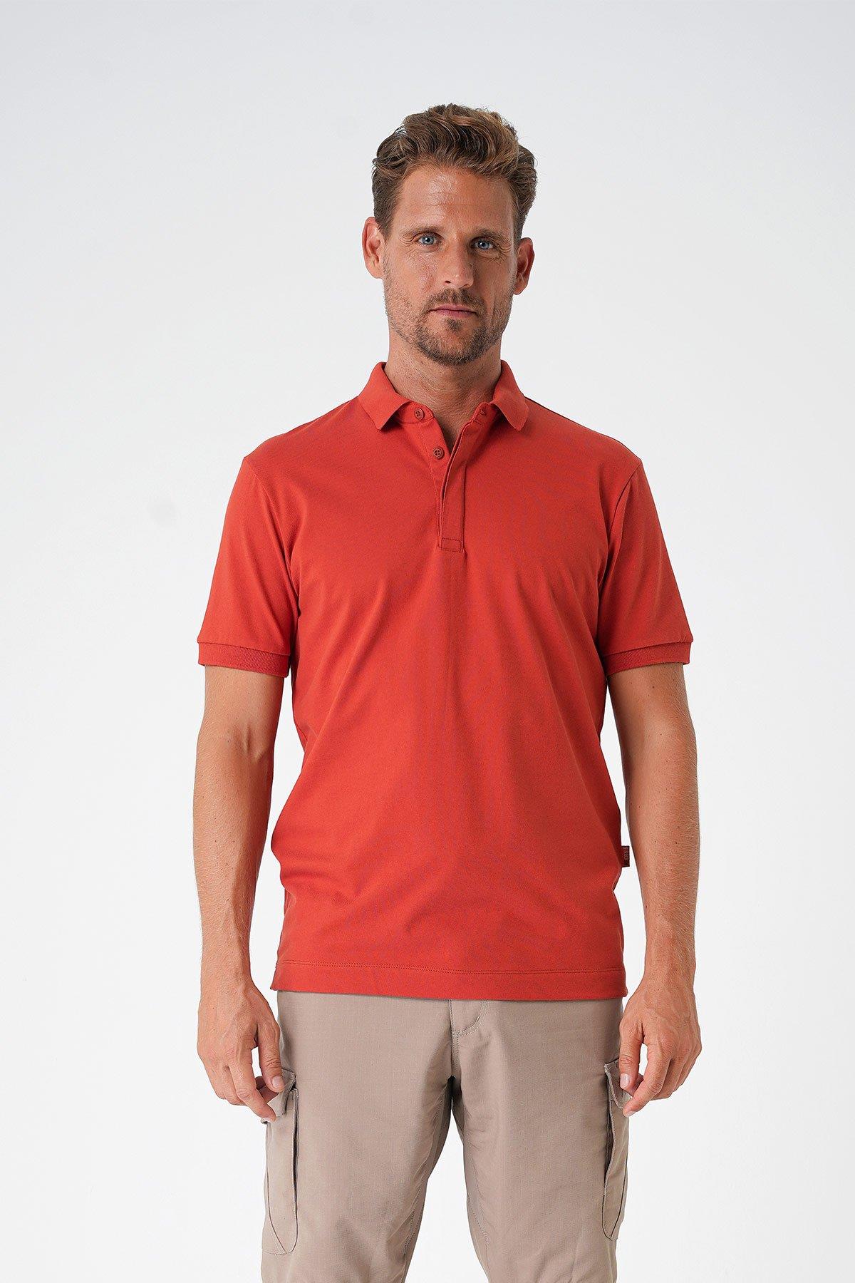 Casual Ryker Polo T-Shirt - KİREMİT