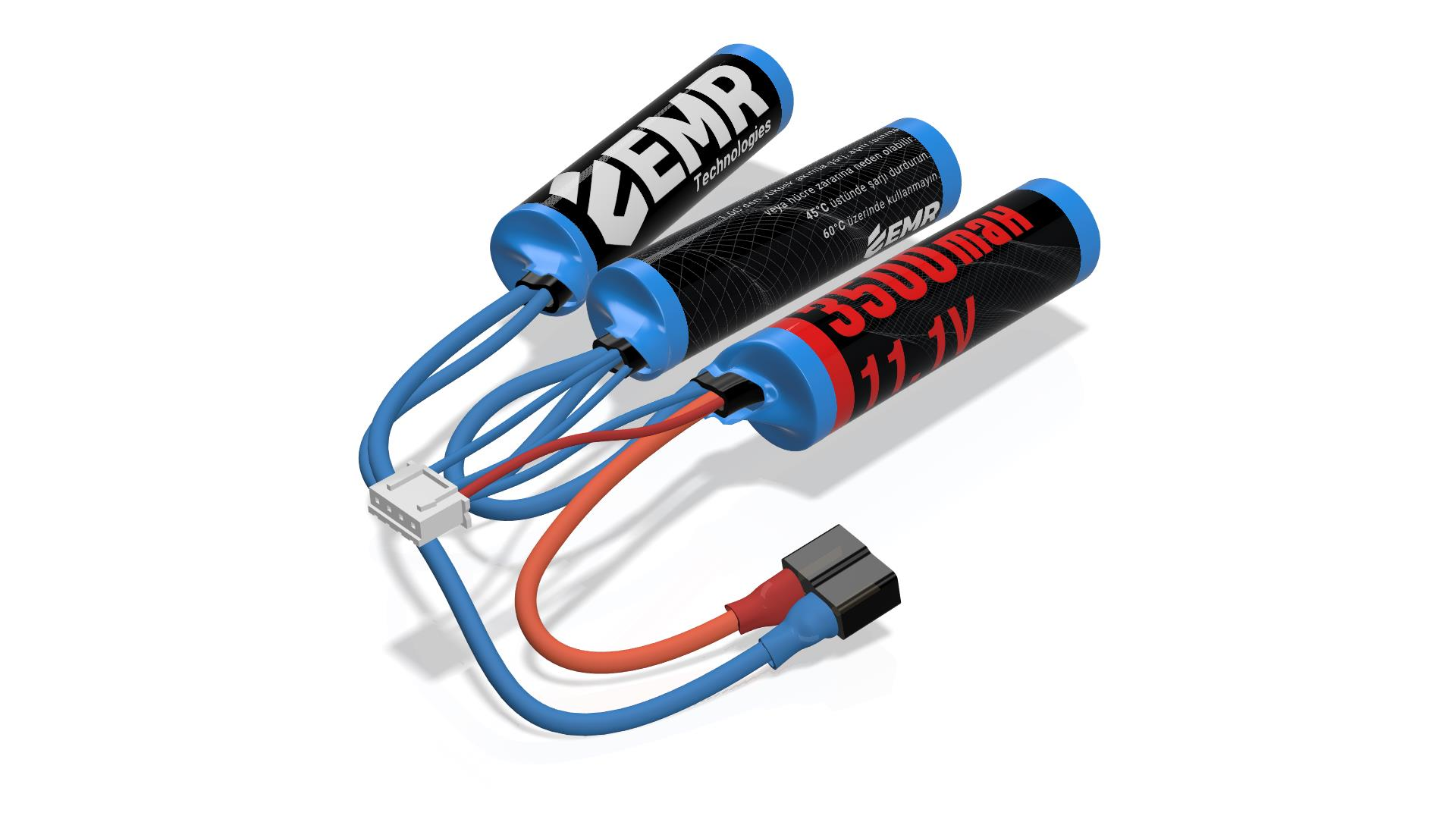 EMR 11.1V 3500mAh 3 Yaprak - TPlug Airsoft Tüfek Pili