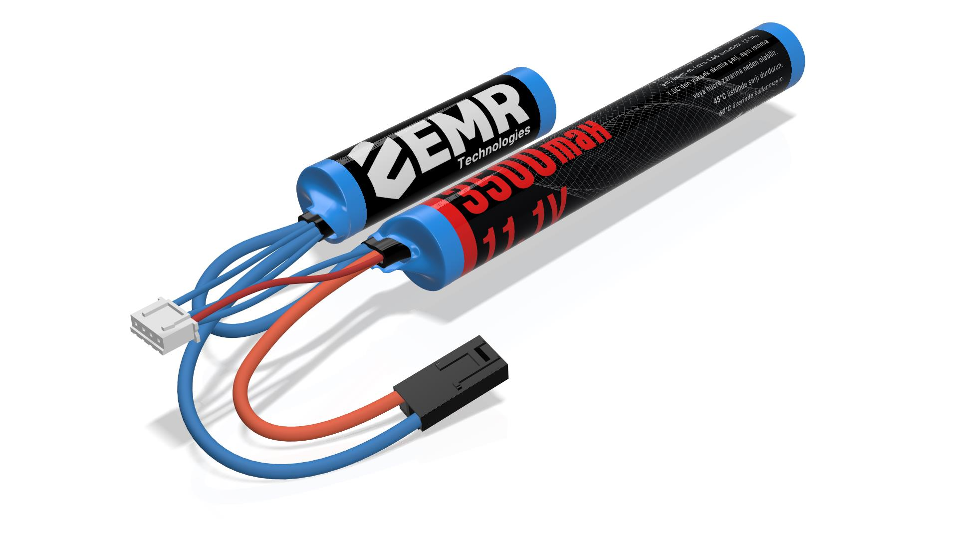 EMR 11.1V 3500mAh 2 Yaprak - Tamiya Airsoft Tüfek Pili