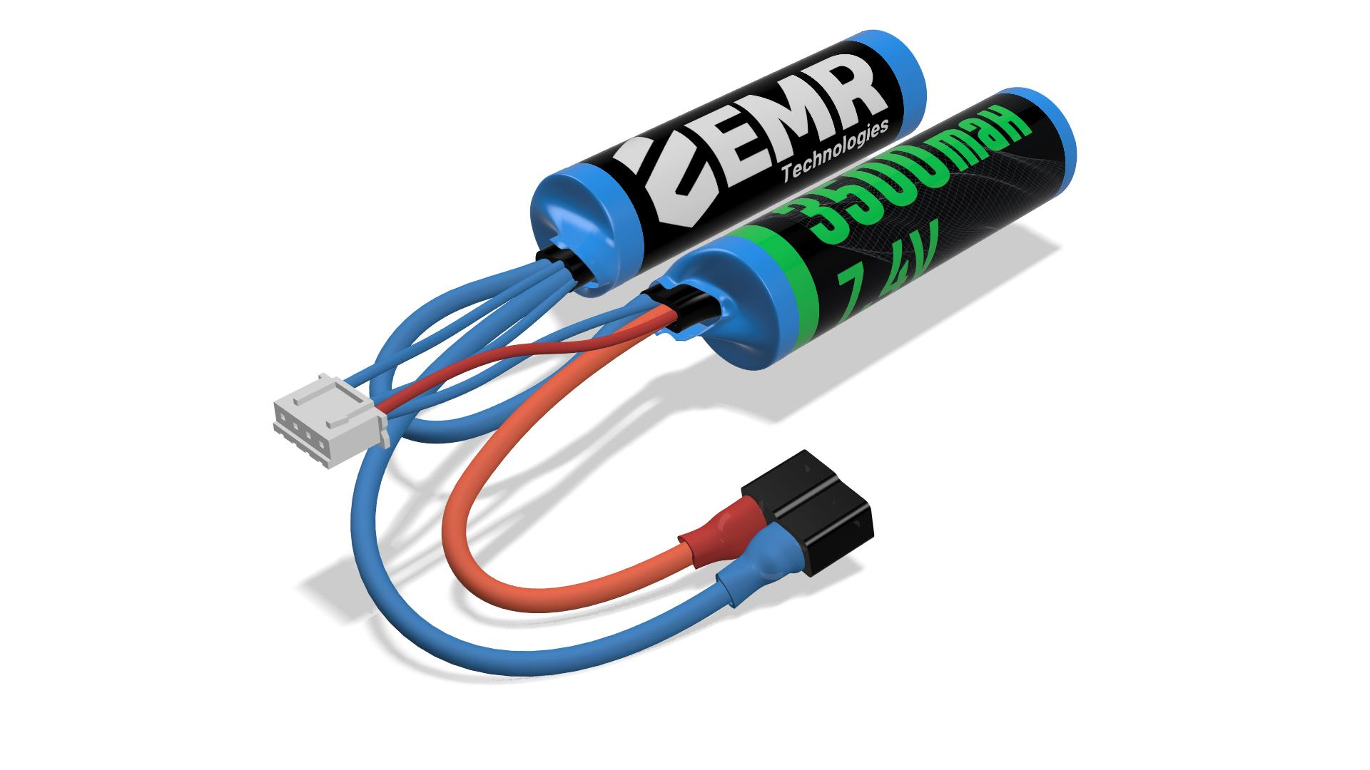 EMR 7.4V 3500mAh 2 Yaprak - TPlug Airsoft Tüfek Pili