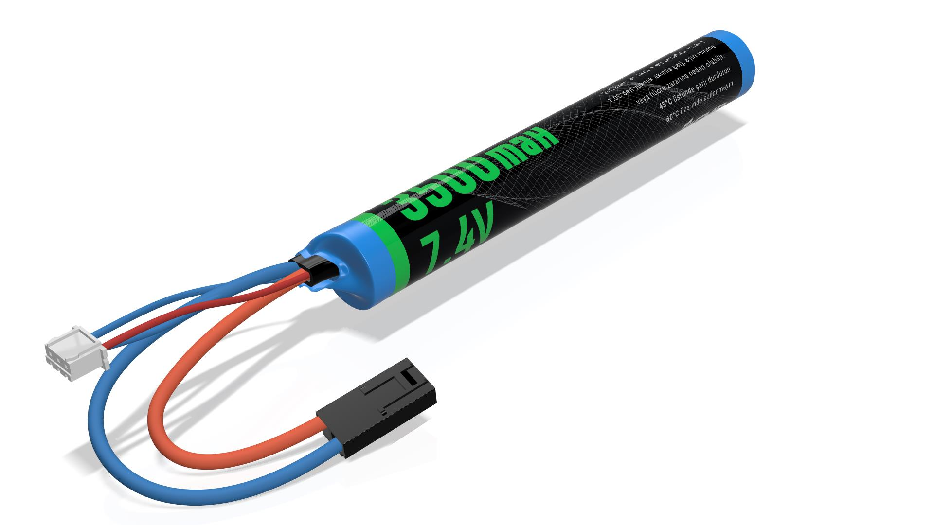 EMR 7.4V 3500mAh Çubuk - Tamiya Airsoft Tüfek Pili