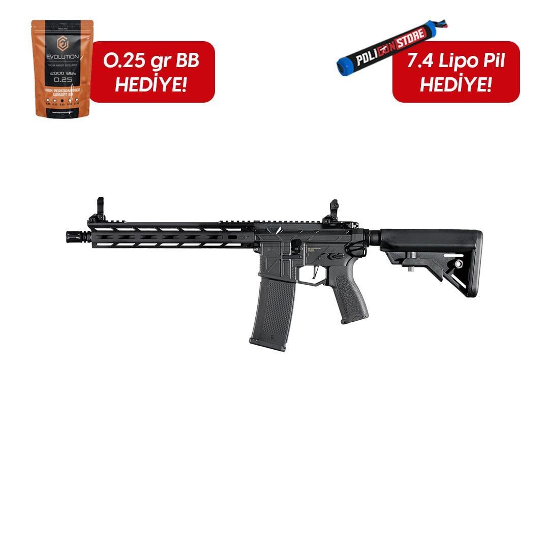 Evolution Ghost L EMR Carbontech Airsoft Tüfeği + 7.4v LiPo Pil