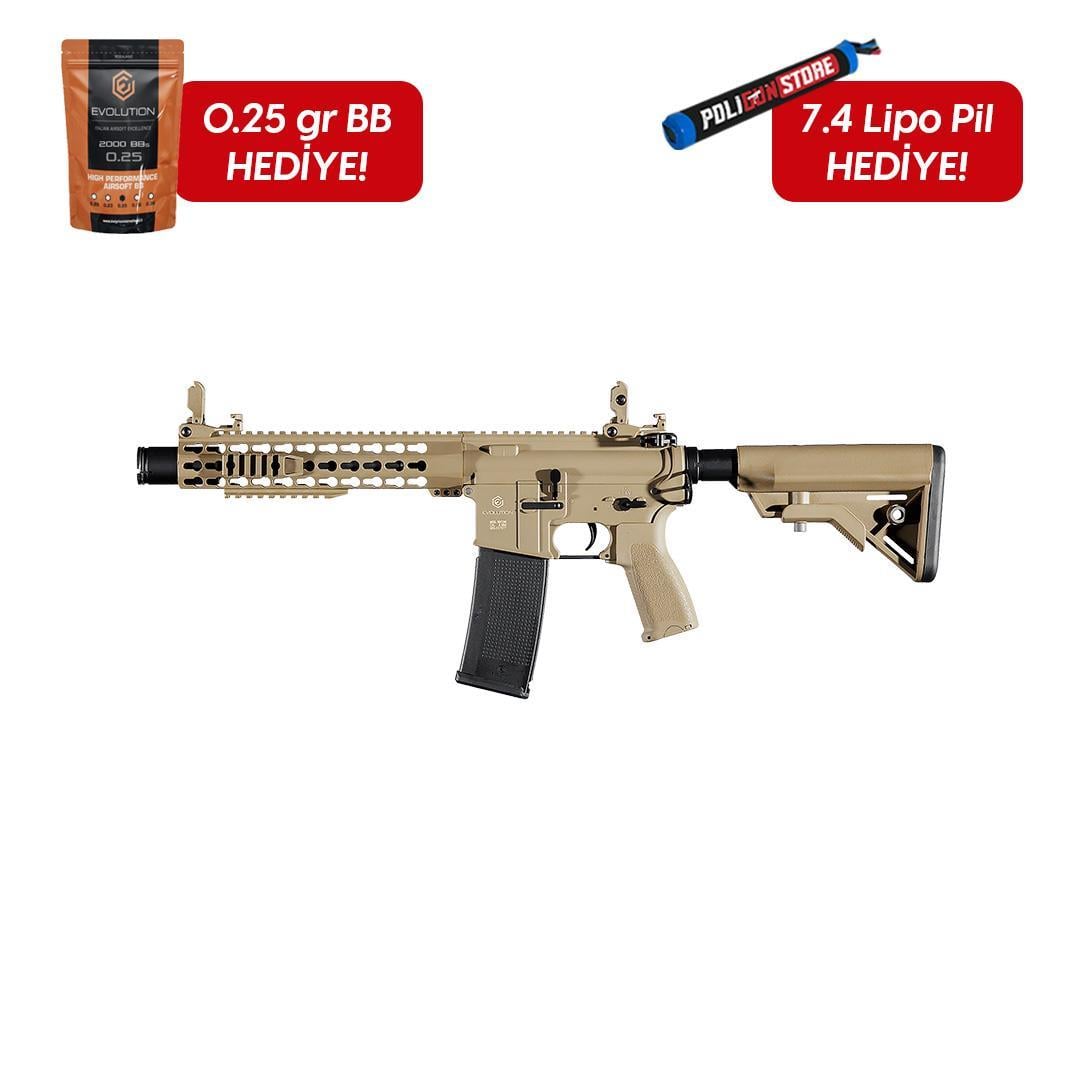 Evolution Recon Superlite Amplified Carbontech Tan Airsoft Tüfeği + 7.4v LiPo Pil